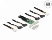 PCI Express 4.0 x16 Karte zu 4 x SFF-8639 NVMe, Controller