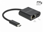 Adaptér DeLOCK USB-C na gigabitovou LAN s portem PD
