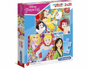 Puzzle Clementoni 2x20 dílků princezny