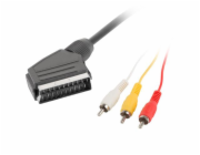 LANBERG RCA (M) X3 na EURO (M) kabel 1,8m 