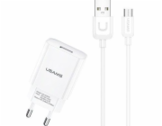 Síťová nabíječka 2.1A microUSB kabel