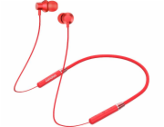 Červená bluetooth sluchátka do uší HE05