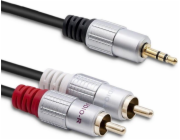 Kabel 2xRCA / Mini Jack 3.5mm | 2m | czarny