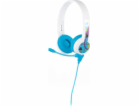 Drátová sluchátka pro děti BuddyPhones School+ (modrá)