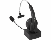 LogiLink handsfree LogiLink Bluetooth headset s mikrofonem, nabíjecí stanice