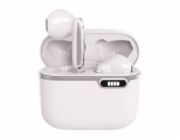Bluetooth sluchátka s HQ mikrofonem TWS (USB-C) Bílá
