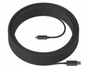 Logitech Strong - USB kabel - USB typ A (M) do USB-C (M) - USB 3.2 - 45 m - plénum, Active Optical Cable (AOC) - pro Room Solution Huddle, Large
