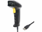 Qoltec 50876 Laserový skener 1D | USB | Černá