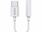 SAVIO AK-51 - Audio adaptér - USB-C - Jack 3,5 mm - bílý ...