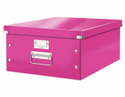 LEITZ Univerzální krabice  Click&Store, velikost L (A3), růžová