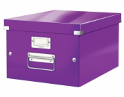 LEITZ Univerzální krabice  Click&Store, velikost M (A4), purpurová