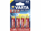 100x4 Varta Max Tech Mignon AA LR 6               PU mast...