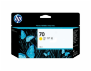 HP 70 Yellow DJ Ink Cart, 130 ml, C9454A