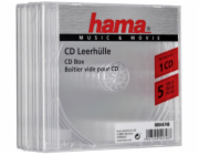 Hama náhradní cd obal, průhledný, 5 ks  44748