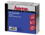 1x5 Hama CD-Box Jewel-Case 44744