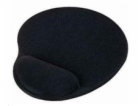 Podložka pod myš ergonomická, gelová, pro praváky, černá