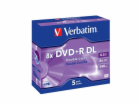 VERBATIM DVD+R(5-pack)DoubleLayer/Jewel/8x/8,5GB