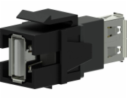 Keystone USB 2.0 A-USB 2.0 A adaptér černý