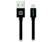 Swissten Datový Kabel Textile Usb / Lightning 3,0 M Černý