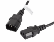 LANBERG IEC 320 C13 na C14 kabel 1.8M černý  