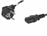 Lanberg CEE 7/7 napájecí kabel – IEC 320 C13, 1,8 m, černý (CA-C13C-10CC-0018-BK)