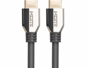 Lanberg CA-HDMI-30CU-0005-BK LANBERG Ultra High Speed HDMI 2.1 kabel, 48 Gbps, 8K@60Hz, 5K@120Hz, délka 0,5m, černý, zlacené konektory