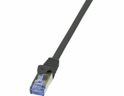 LOGILINK CQ3023S LOGILINK - Patch kabel Cat.6A 10G S/FTP PIMF PrimeLine 0,50m černý