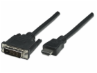 TECHLY 304611 Monitor cable HDMI/DVI-D 24+1 M/M 1.8m black