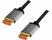 LOGILINK CHA0106 HDMI cable A/M to A/M 8K/60Hz alu black/grey 3m