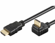 TECHLY 306158 Monitor cable HDMI-HDMI M/M 1.4 Ethernet angled shielded 5m black