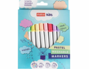 Fixy EASY Pastel 12 barev vypratelné