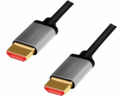LOGILINK CHA0105 HDMI cable A/M to A/M 8K/60Hz alu black/grey 2m