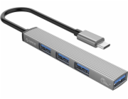 ORICO HUB USB-C 4XUSB-A 3.1 GEN1 5GBPS ALU