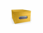 Box Compactor skládací úložný, PVC Nordic, 50 x 38,5 x 24 cm, žlutý