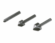 Wolfcraft 3 Záhlubníky, stopka 6 mm D6,12, 16 2504000