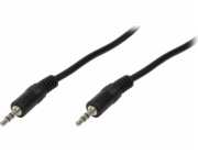 LogiLink Jack 3,5 mm – Jack 3,5 mm 5m kabel černý (CA1052)