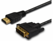 Savio CL-139 adaptér k video kabelům 1,8 m DVI-A HDMI Typ A (standardní) Černá