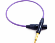 Melodika Jack 6,3mm - XLR 17m fialový kabel