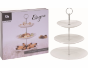Podnos 3 patra na dort a cukroví 35 cm-25 cm/20 cm/16 cm porcelá