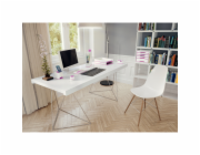 LEITZ Odkladač dvoubarevný  WOW, bílá/růžová