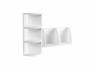 Polička koupelnová 3 patrová 52x20,7x13,5 cm rohová plast