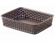Košík RATTAN obdélník A5 hnědý