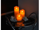 Vosková LED svíčka LTC 15cm