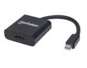 MANHATTAN Adapter mini DP na HDMI, aktivní, černá