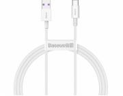Kabel USB na USB-C řady Superior, 66W, 1m (bílý)