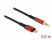 DeLOCK audio kabel 8pinový Lightning konektor > jack konektor 3,5mm 3pin