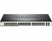 D-Link DGS-1210-48 52-port Gigabit Smart Switch, 48x GbE, 4x RJ45/SFP, fanless