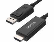 UNITEK Y-5118CA adaptér k video kabelům 1,8 m HDMI Typ A (standardní) DisplayPort Černá