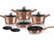 BerlingerHaus BH-6191 Rosegold Metallic Line sada nádobí 11 ks