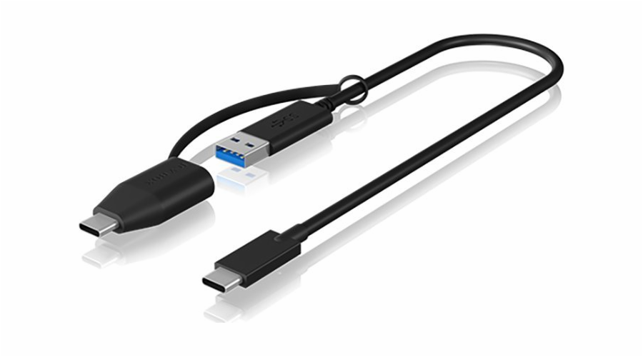 USB 3.2 Gen 2 Kabel, USB-C Stecker > USB-A + USB-C Stecker